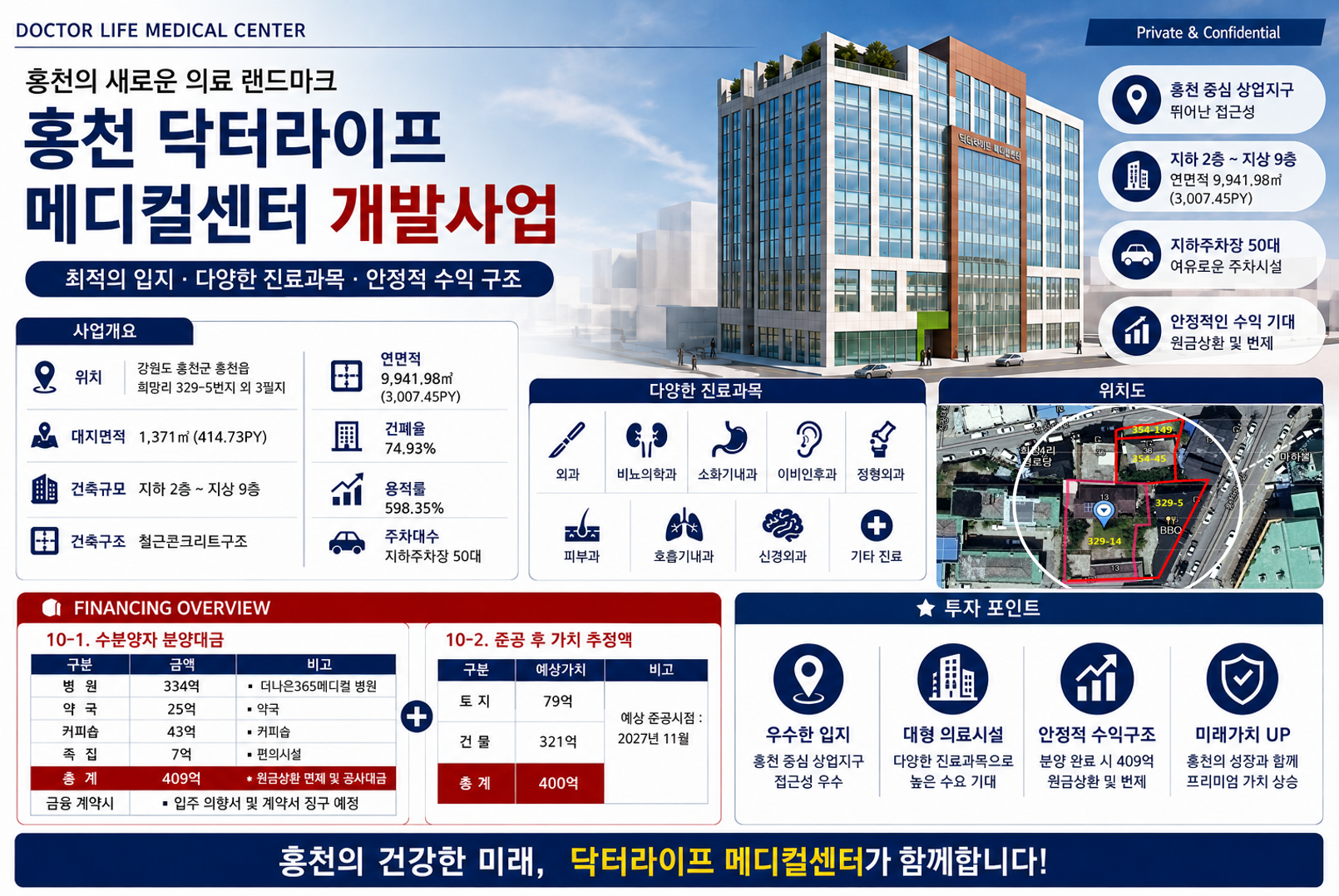 홍천 닥터라이프 메디컬센터 개발사업 대표 이미지